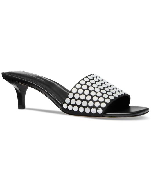 Michael Kors Black Michael Merriam Kitten-heel Sandals