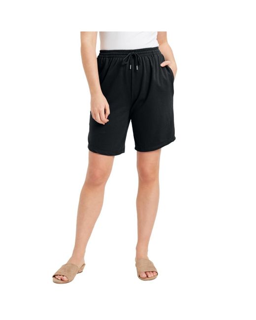 June + Vie Black June + Vie June + Vie French Terry Shorts