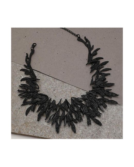 SOH White Abstract Statement Necklace