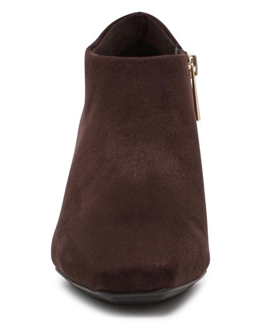 Anne Klein Brown Percy Snip Toe Shooties