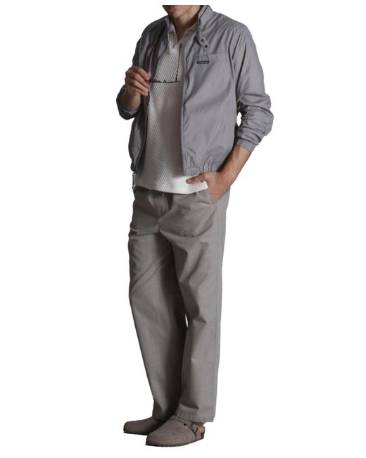 Members Only Big Tall Windbreaker Packable Jacket in Gray for Men Lyst