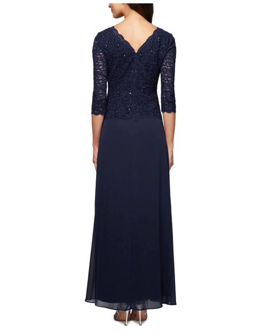 embellished lace gown alex evenings