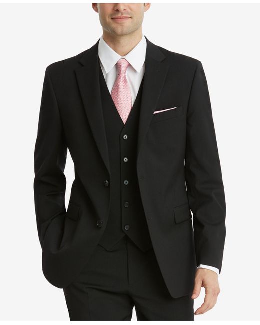 Tommy Hilfiger Black Modern-fit Th Flex Stretch Suit Jackets for men