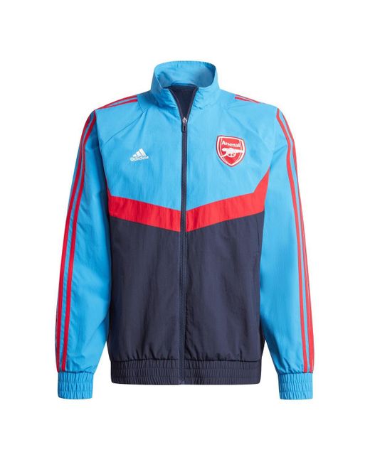 Adidas Blue Arsenal 2023/24 Urban Purist Full-zip Woven Track Top for men