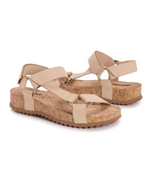 Muk Luks Natural Piper Sandal