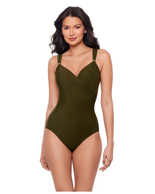 Miraclesuit Green Razzle Dazzle Siren Dd One Piece Swimsuit
