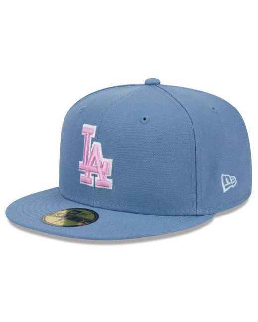 KTZ Blue Los Angeles Dodgers Faded Color Pack 59fifty Fitted Hat for men