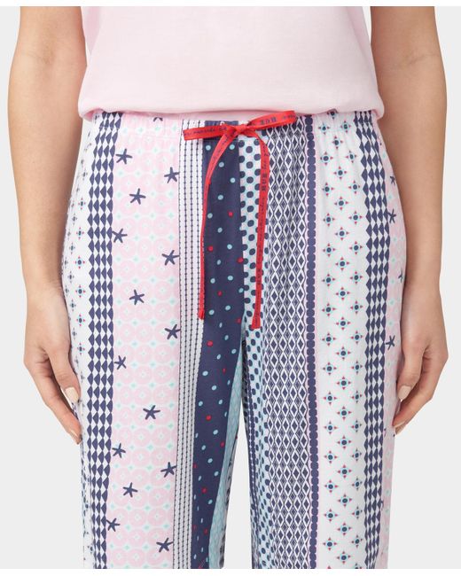 Hue Blue Seaside Stripe Bermuda Pajama Shorts