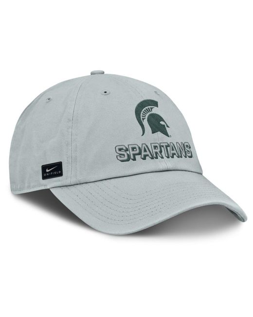 Nike Gray Michigan State Spartans 2025 On-field Club Adjustable Hat for men