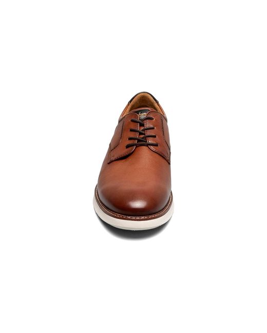 Florsheim Brown Launch Plain Toe Oxford for men