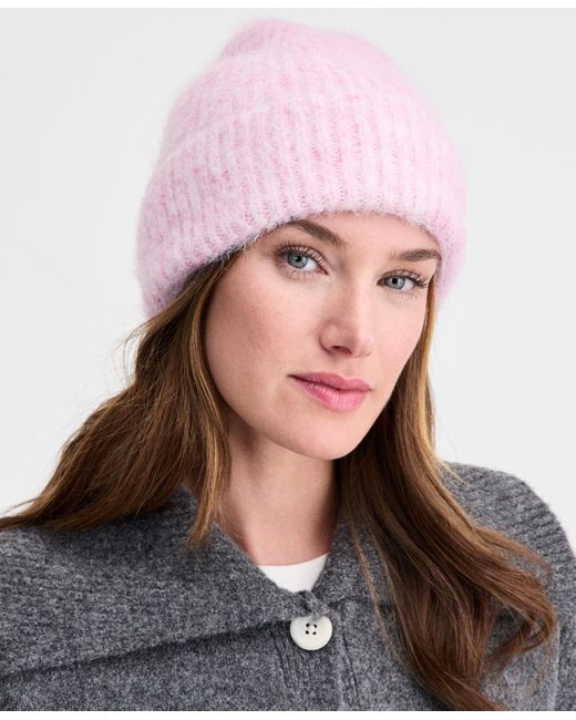 On 34th Pink Solid Brushed Beanie