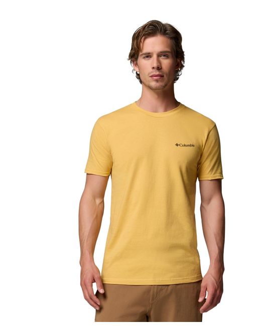 Columbia Yellow Midnighter Graphic T-shirt for men