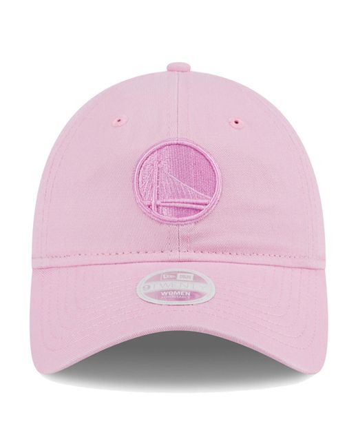 KTZ Pink Golden State Warriors Colorpack Tonal 9twenty Adjustable Hat