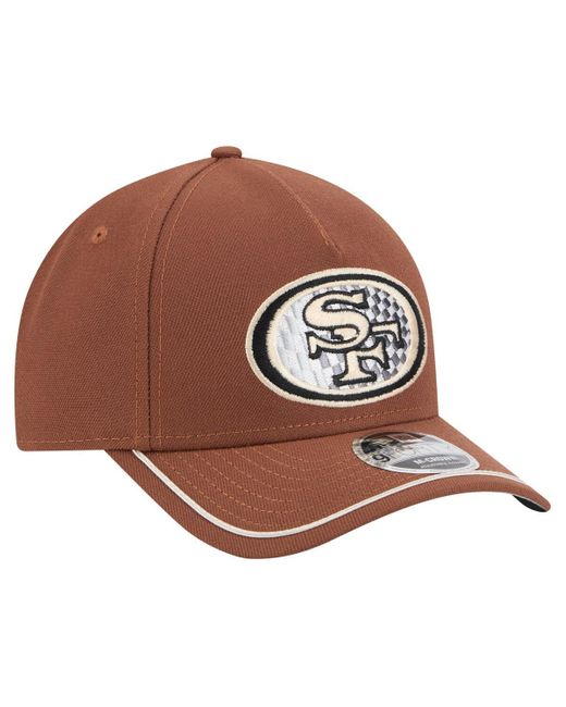 KTZ Brown San Francisco 49ers Motorsport 9forty Adjustable Hat for men