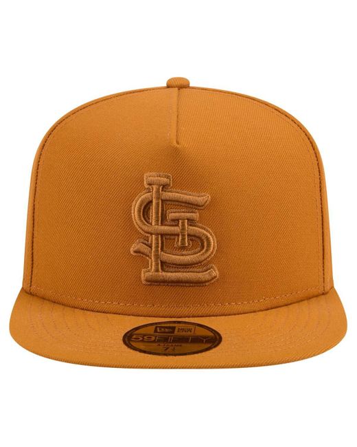 KTZ Brown St. Louis Cardinals Color Pack A-frame 59fifty Fitted Hat for men