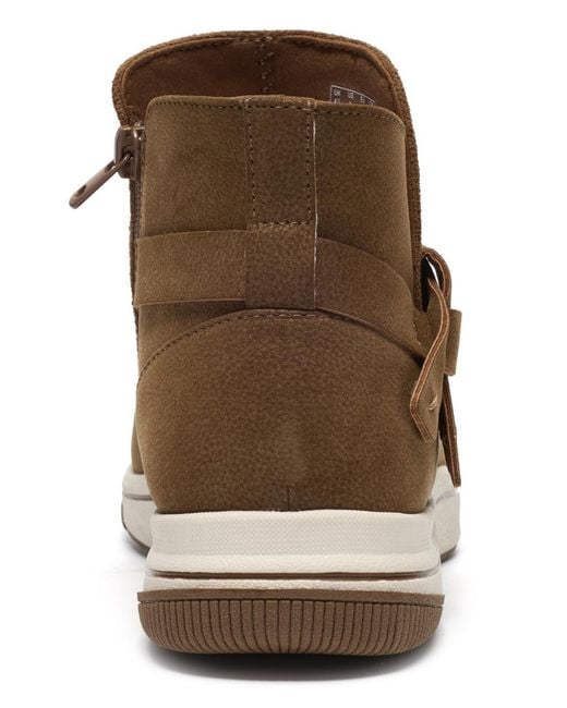 Clarks Brown Cloudsteppers Breeze Emma Round Toe Booties