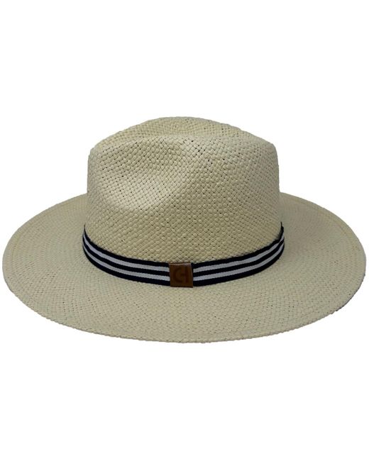Cole Haan Natural Straw Fedora Hat for men