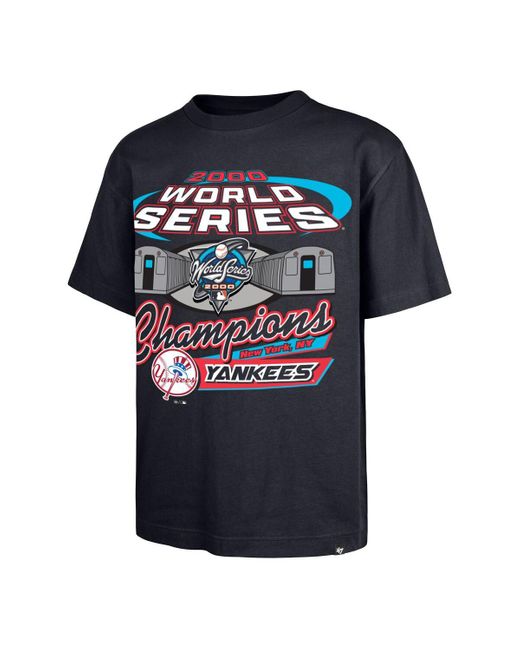 '47 Blue New York Yankees 2000 World Series S Showcase Foundation T-shirt for men