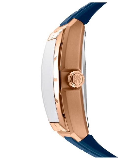 DKNY Blue Urban Automatic Silicone Strap Watch for men