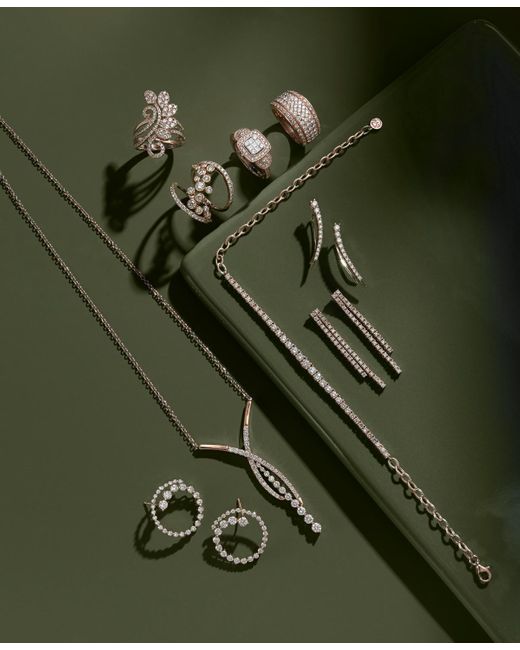 Le Vian Metallic Strawberry & Nude Diamond Climber Earrings (5/8 Ct. T.w.