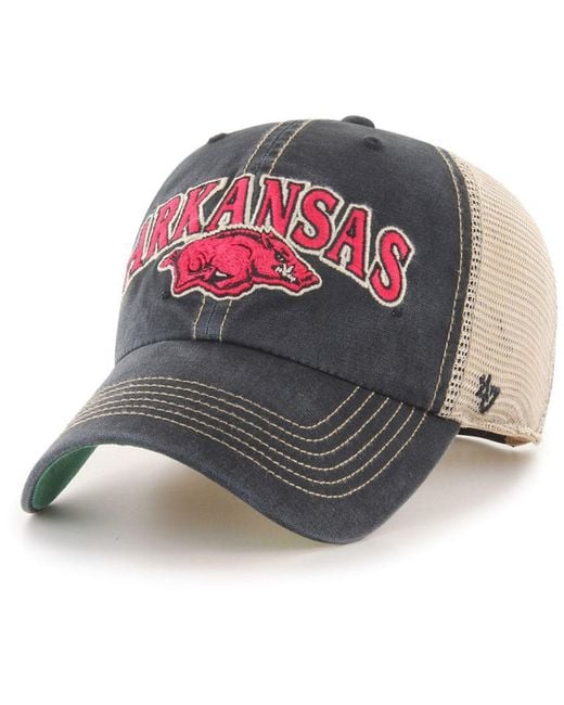 47 Brand Multicolor Arkansas Razorbacks Tuscaloosa Mesh Clean Up Cap for men