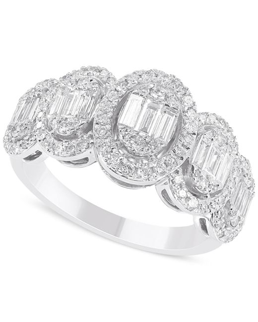 Macy's White Diamond Cluster Statement Ring (3/4 Ct. T.w.