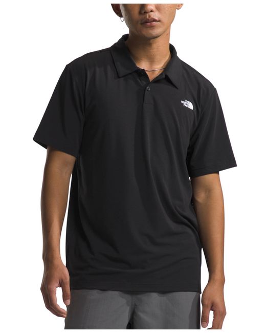 The North Face Black Adventure Short Sleeve Polo Shirt for men