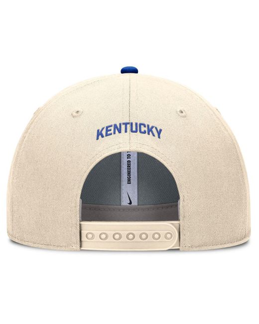 Nike White Kentucky Wildcats Rise Primetime Performance Trucker Adjustable Hat for men
