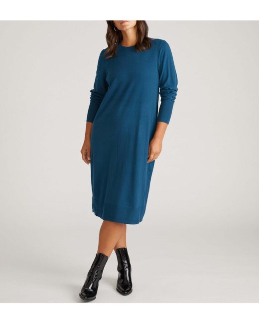 UNIVERSAL STANDARD Plus Size Fine Knit Everyday Sweater Dress in Blue | Lyst UNIVERSAL STANDARD Plus Size Fine Knit Everyday Sweater Dress in Blue | Lyst