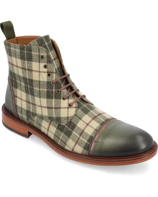 Taft Brown The Jack Lace-up Cap Toe Boot for men