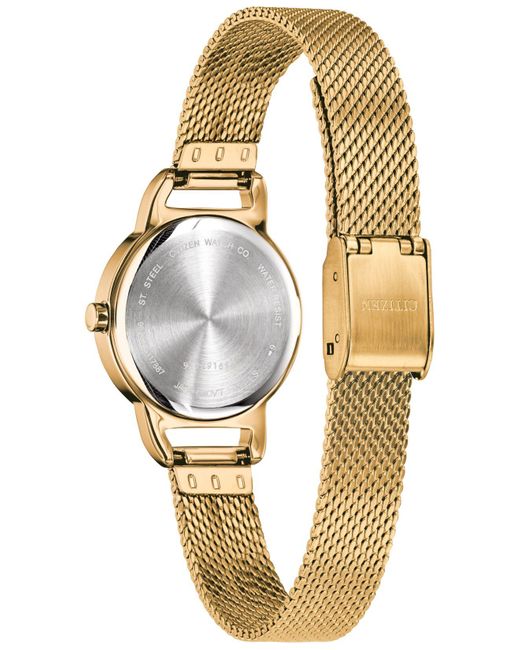 citizen stainless steel gold watch