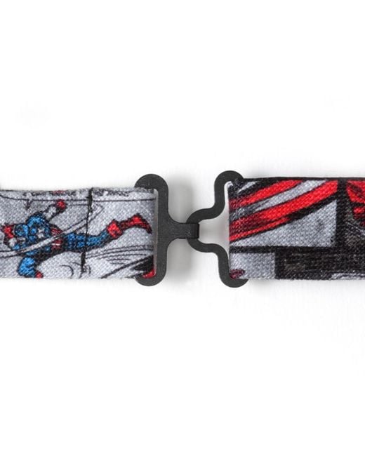 Marvel Blue Captain America Comic Bow Tie for men