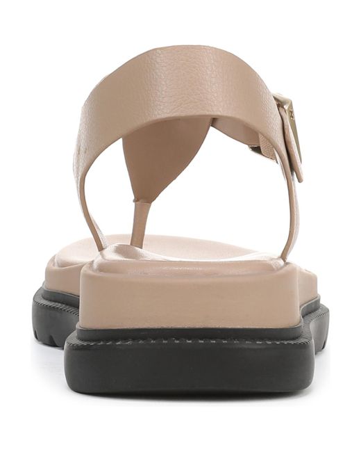 Naturalizer White Alyssa T-strap Thong Platform Sandals