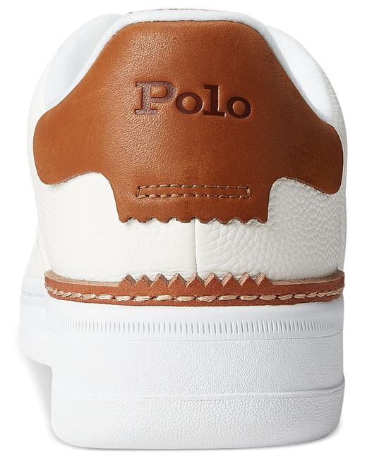 Polo Ralph Lauren White Masters Court Lace-up Sneakers for men