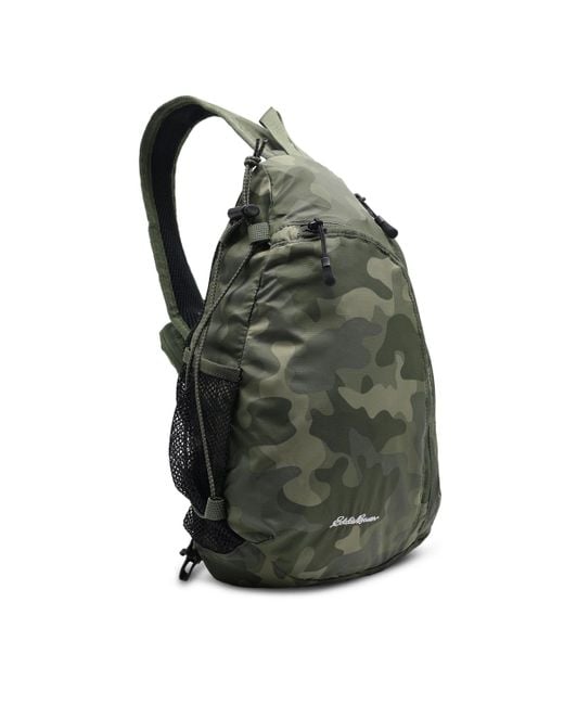 Eddie Bauer Gray Ripstop Sling Pack
