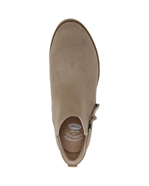 Dr. Scholls Brown Astir Block Heel Booties