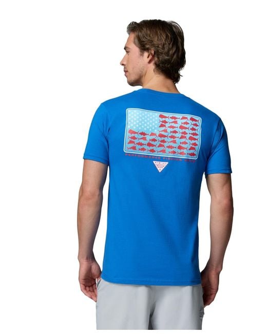 Columbia Blue Pfg Class Graphic T-shirt for men