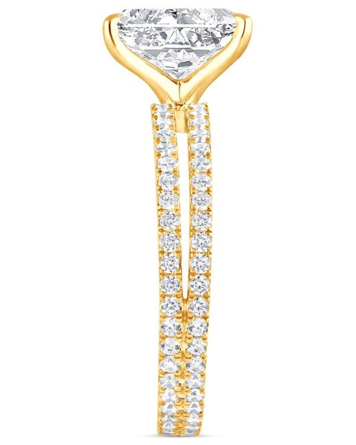 Badgley Mischka Metallic Certified Lab Grown Diamond Radiant Bridal Set (3 Ct. T.w.