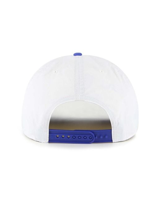 '47 White/blue New York Knicks Tribute Two-tone Hitch Adjustable Hat for men