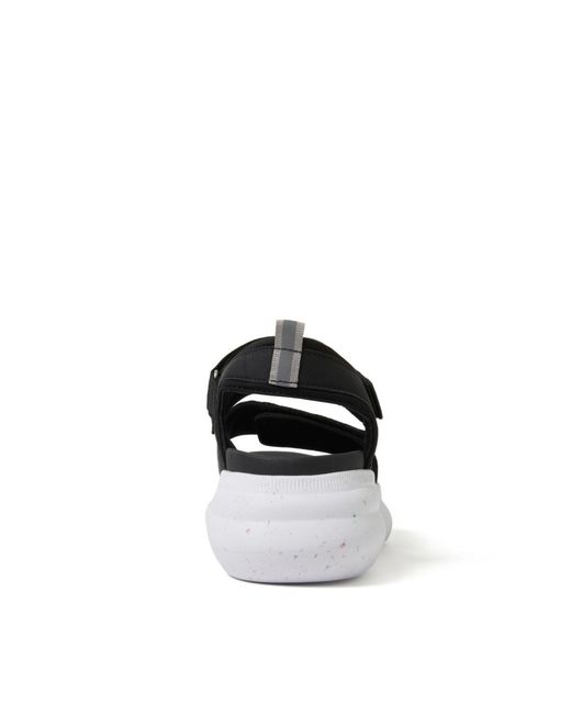 Dearfoams Black Odell Platform Sandal