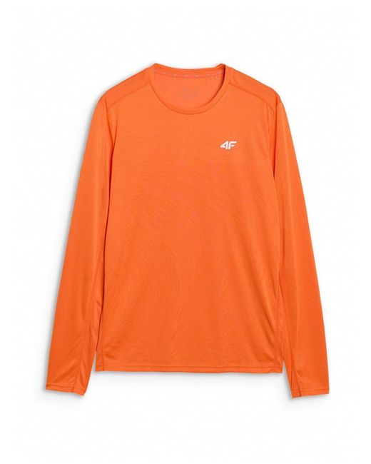 4F Orange Quick-drying Running Longsleeve for men