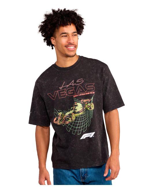 PUMA Black F1 Vegas Car Graphic T-shirt for men