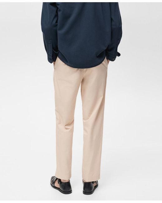 Mango Blue Adjustable Drawstring Cotton Pants for men