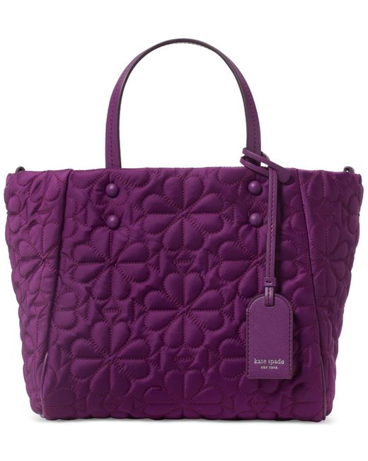 Kate Spade Purple Tilly Small Quilted Crossbody Tote Bag