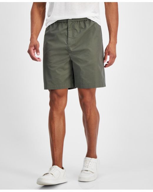 INC International Concepts Green Ash Regular-fit Solid 7" Shorts for men
