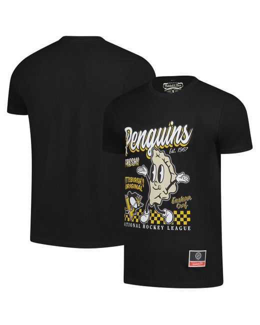 Mitchell & Ness Black Pittsburgh Penguins Local Food T-shirt for men