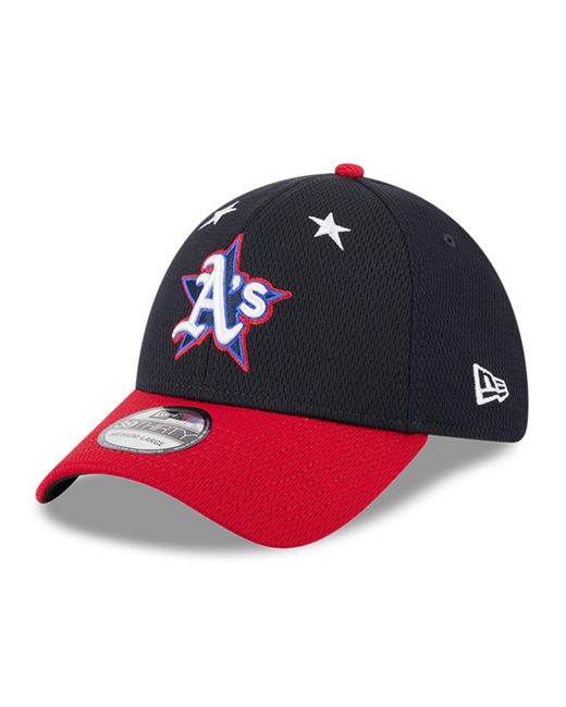 KTZ Blue Navy/red Detroit Tigers 2025 Mlb All-star Game Workout 39thirty Flex Hat for men