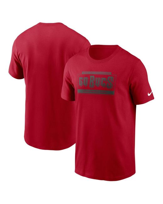 Nike Red Tampa Bay Buccaneers Primetime Local Essential T-shirt for men
