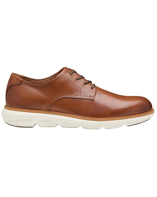 Johnston & Murphy Brown Larkin Plain Round Toe Shoes for men