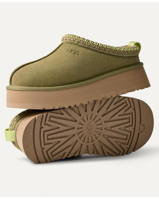 Ugg Green Tazz Ii Platform Slippers